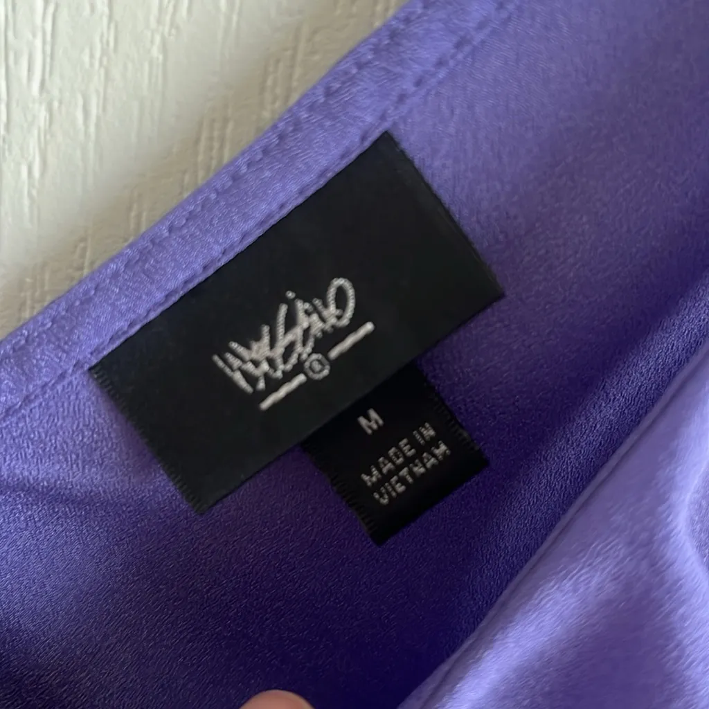 Mossimo Supply Co. Purple Ruched V - Image 2
