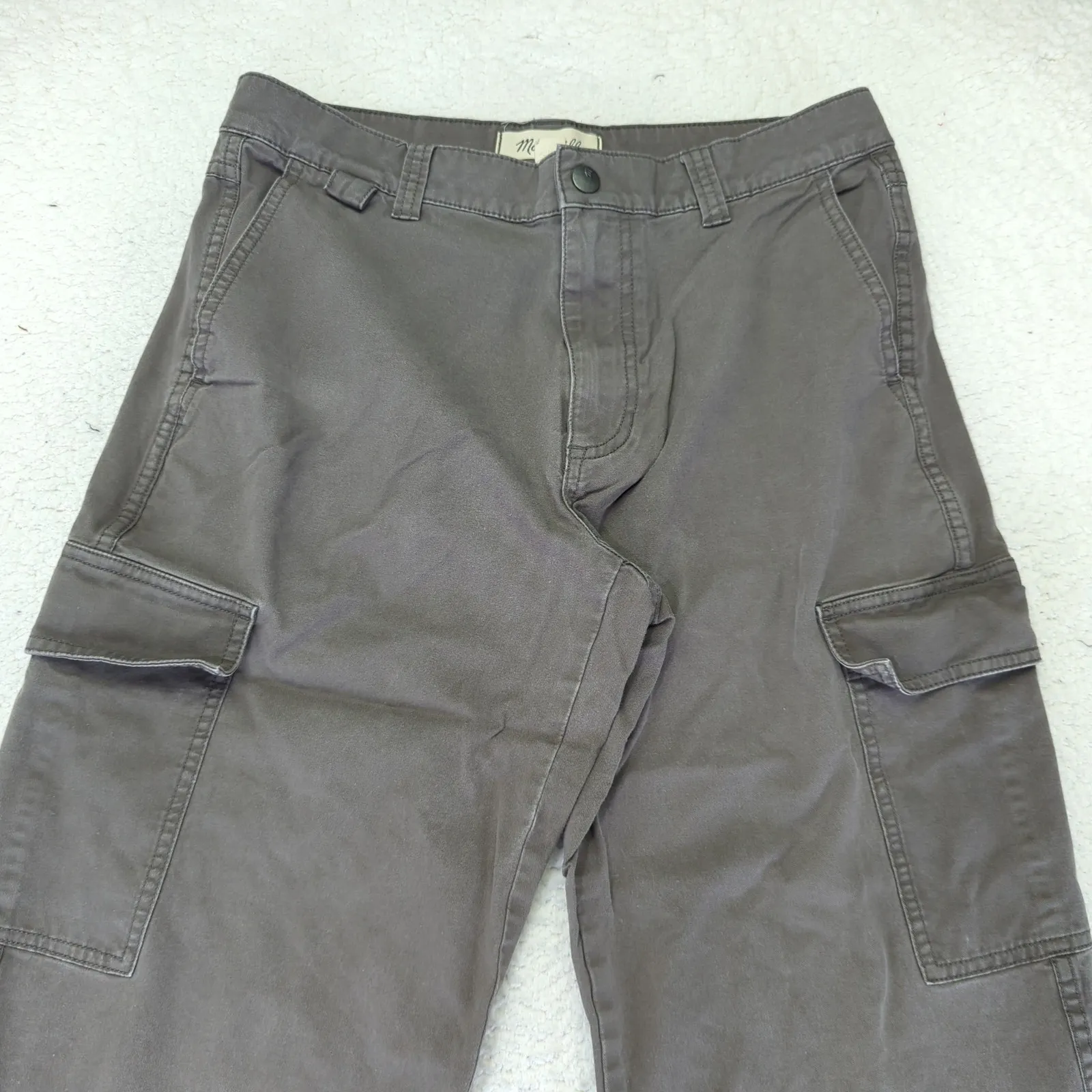 Madewell Cotton Hemp Hiking Cargo Pants Gorpcore ND598‎ Gray Women's 29 Stretch - Image 3