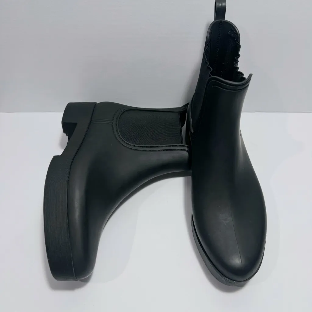 Jeffrey Campbell  Black Rain Boots‎ Size 9 - Image 2