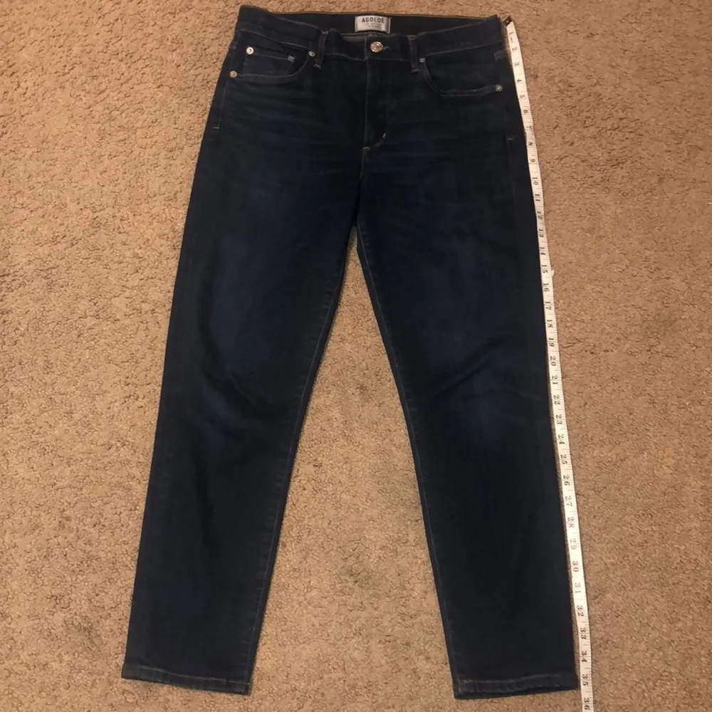 AGOLDE Amour Vert Sophie‎ High Rise Skinny Ankle Crop Dark Wash 29 - Image 3