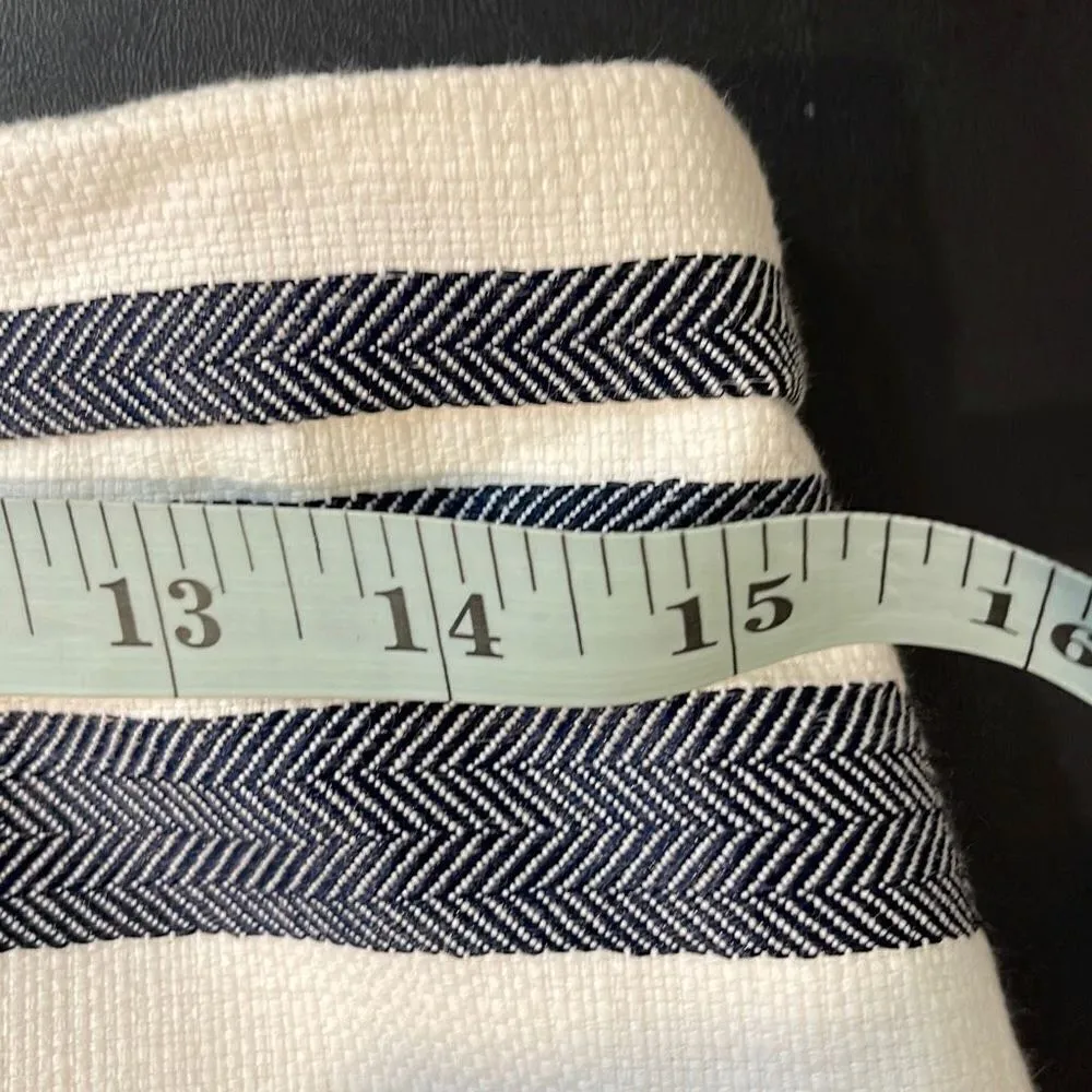 J Crew Womens Pencil Skirt Herringbone Pattern Navy Cream Size‎ 2 - Image 7