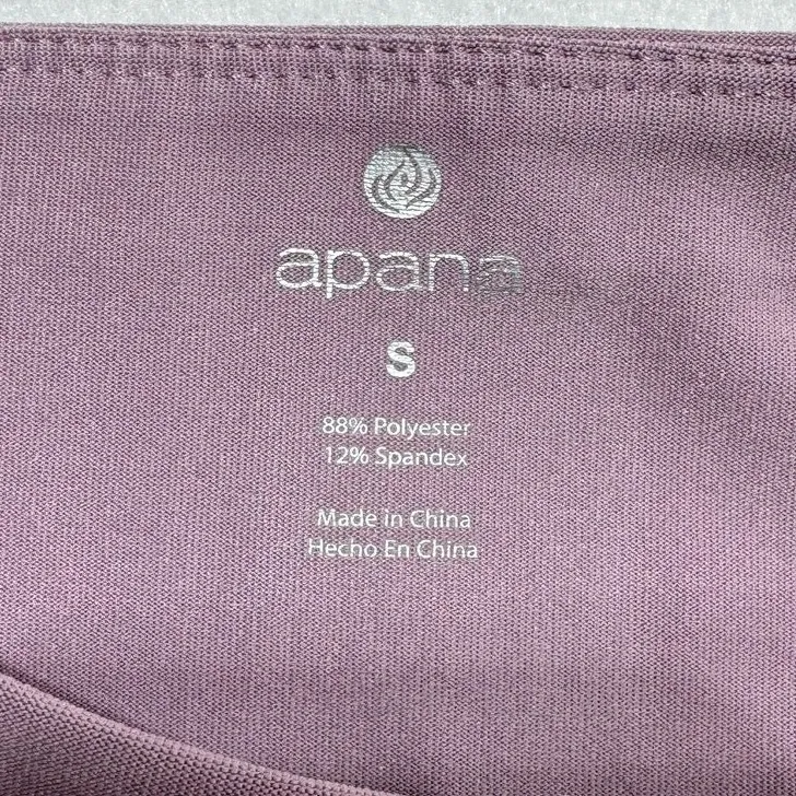 Apana Womens Purple Lattice Cutout Leggings Size Small Activewear‎ Athleisure - Image 3