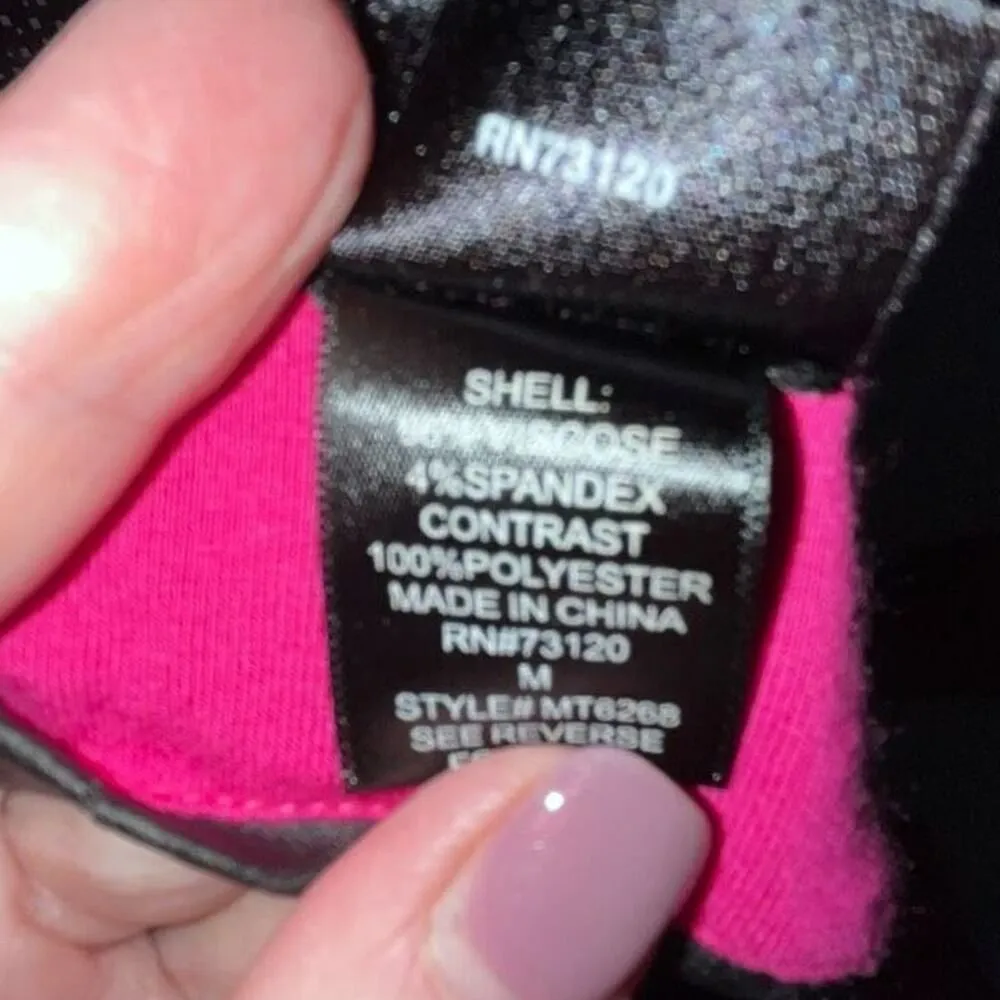 Fredrick’s of Hollywood hot pink‎ faux leather blouse medium - Image 5