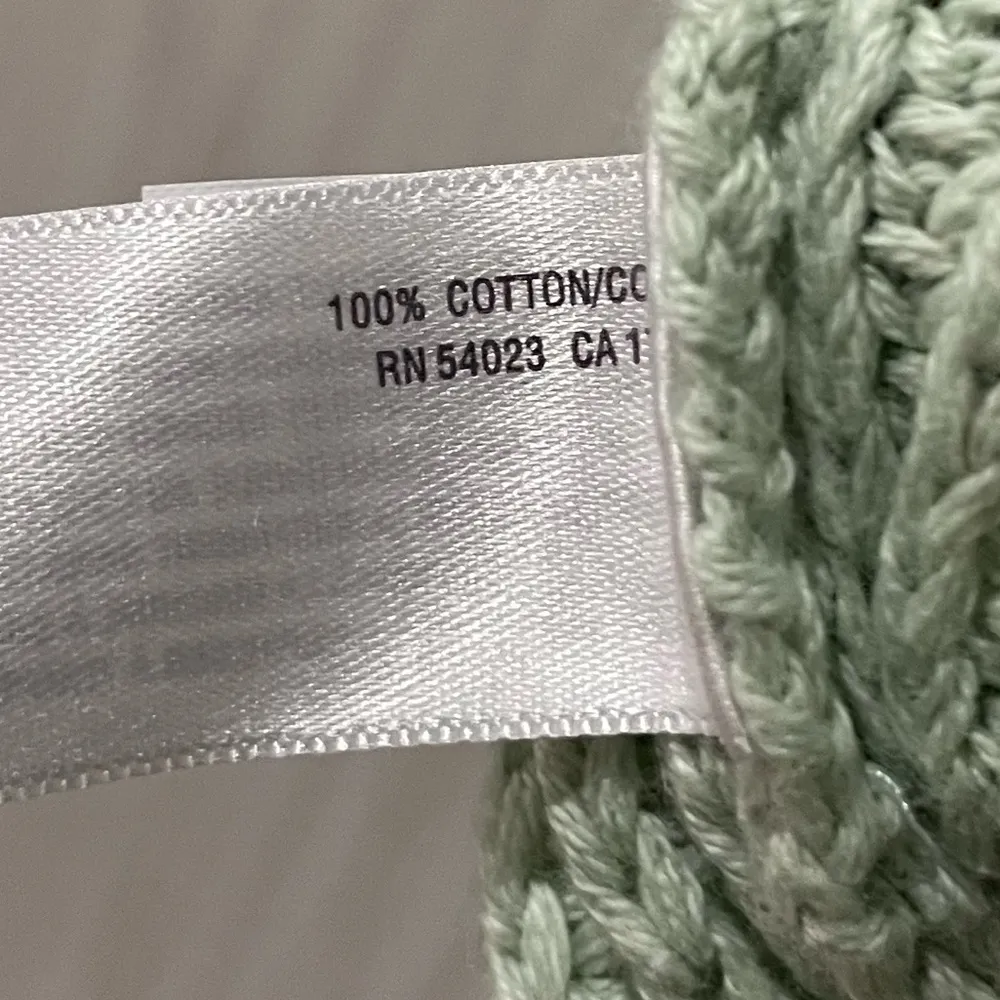 Cardigan Sweater Women’s XL V Neck Mint Green Knit Button Down - Image 12