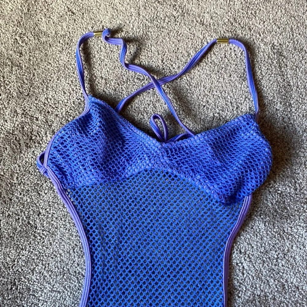 Venus Open Back Net One Piece Swim Suit SIZE 6 - Image 4