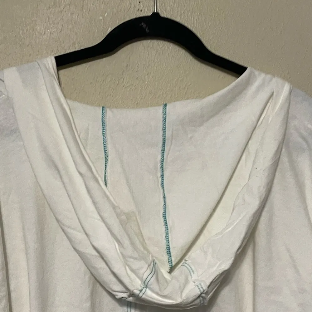 Anthropologie‎ Tla Ivory Short Sleeve Sweat Shirt Size Small - Image 7