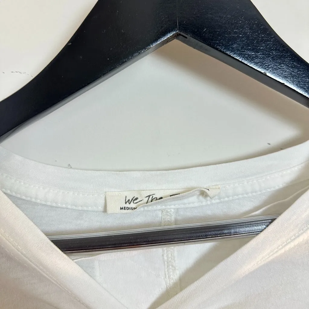 FREE PEOPLE Alissa Tee in Ivory Size Medium - Image 5