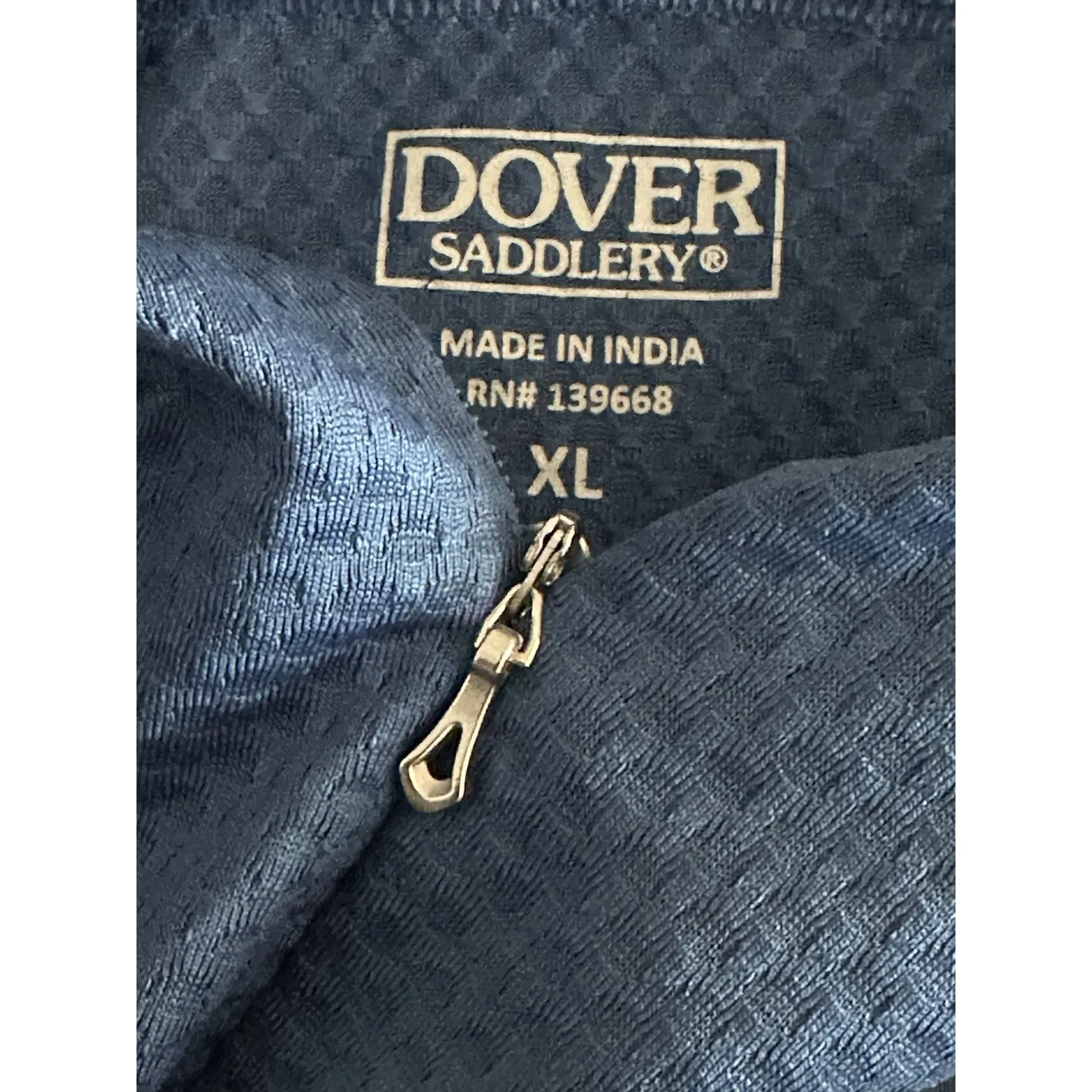 Dover Saddlery Equestrian Shirt Womens XL Blue Short Sleeve Riding Top - Image 6