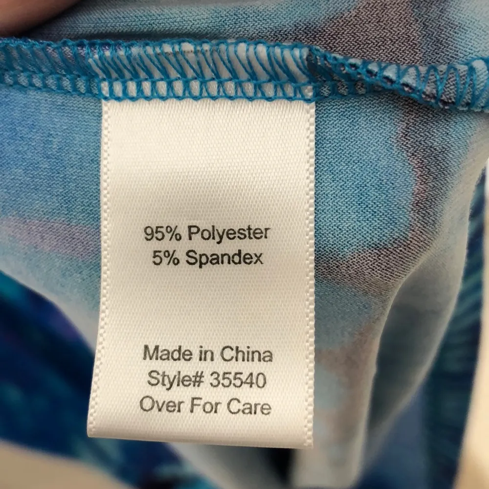 Travel Smith Tye Dye Maxi Dress Medium Blue - Image 3