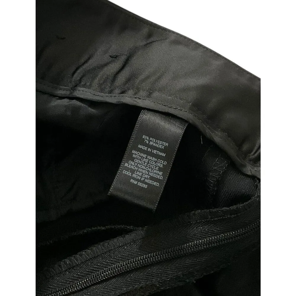 Express Black Satin Trim Chino Shorts Women Size 10 | 49-23 - Image 4