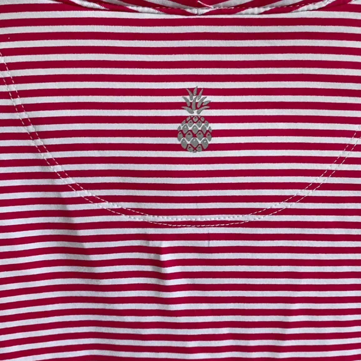 Tommy Bahama Islandzone Aubrey Pink‎ Stripe Pullover Half Zip Women's M EUC - Image 10