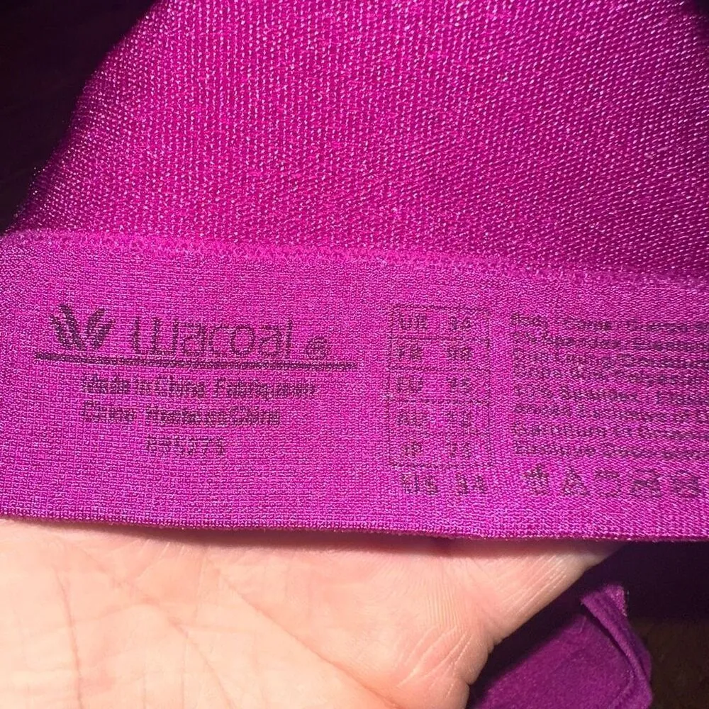 Wacoal retro chic barbiecore lined pink wireless 34 bra - Image 3