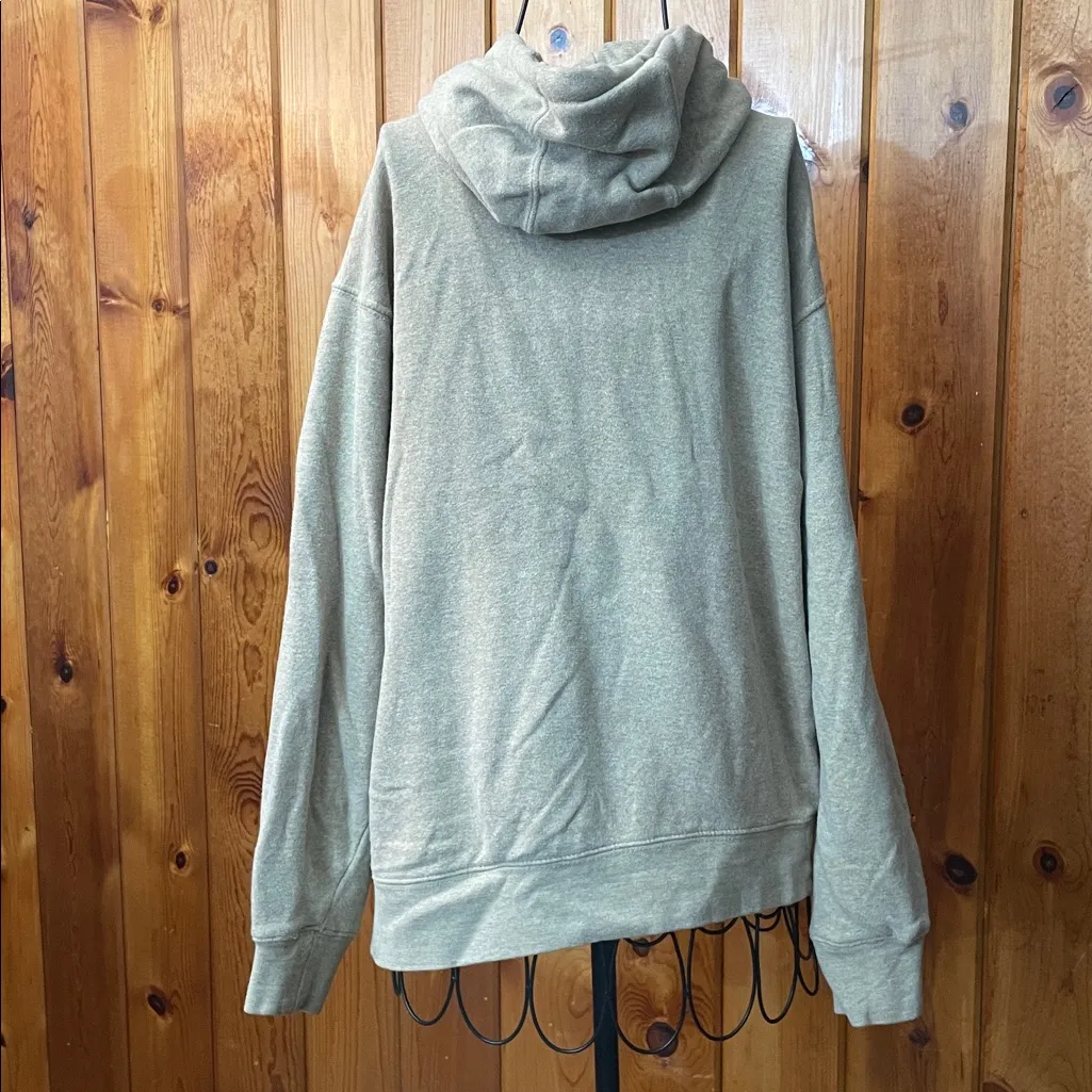 Ariat Tan Hoodie with Red Emblem size medium soft hoodie women workwear western - Image 4