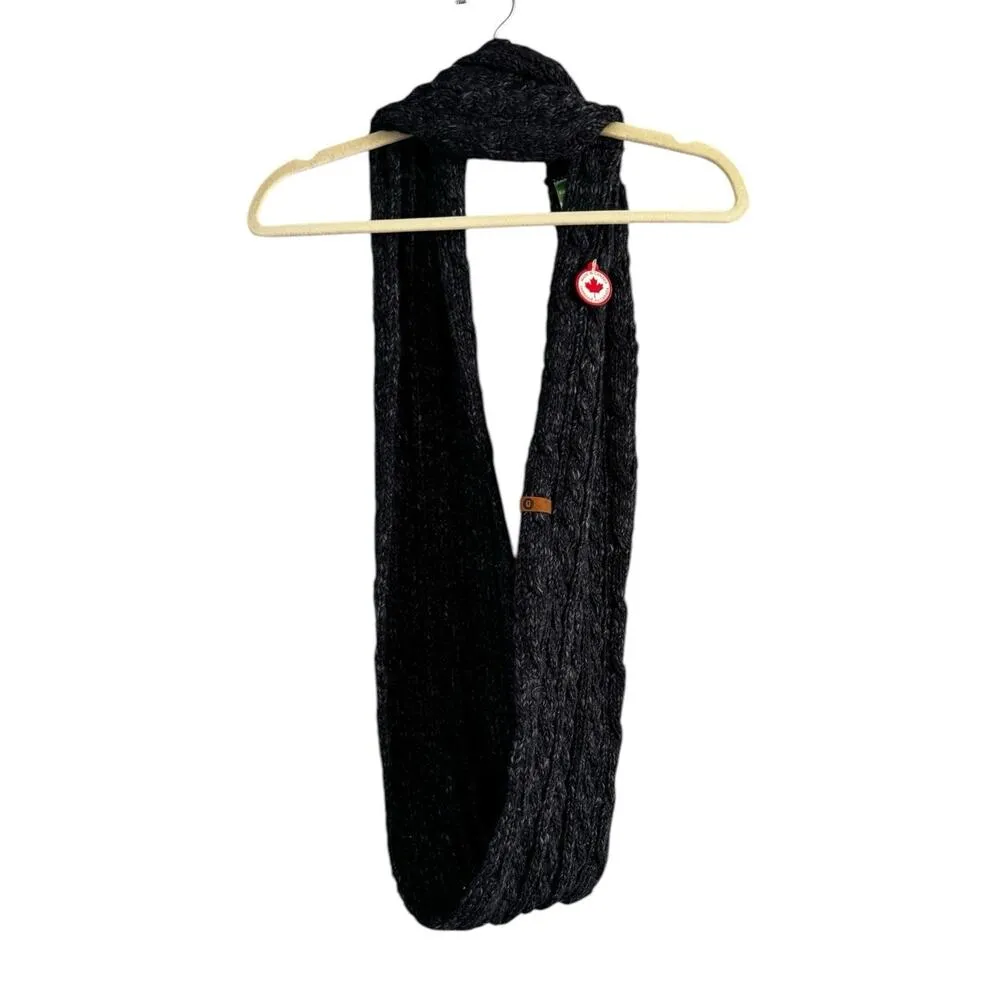 NWT Bula Navy Blue Fishermans Knit Chunky Wool Alpaca Infinity Scarf Neck Warmer - Image 4