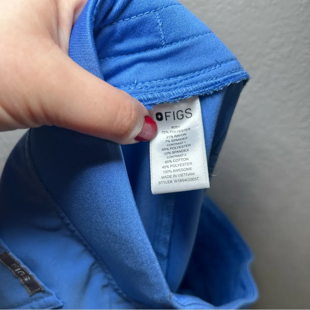 FIGS  Zamora Jogger Scrub Pants Women's Vivid Blue - Image 10