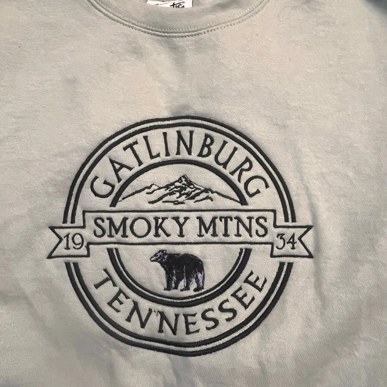 Pacific & Co Women Small‎ Gray Smoky Mountains Tennessee Embroidered - Image 2