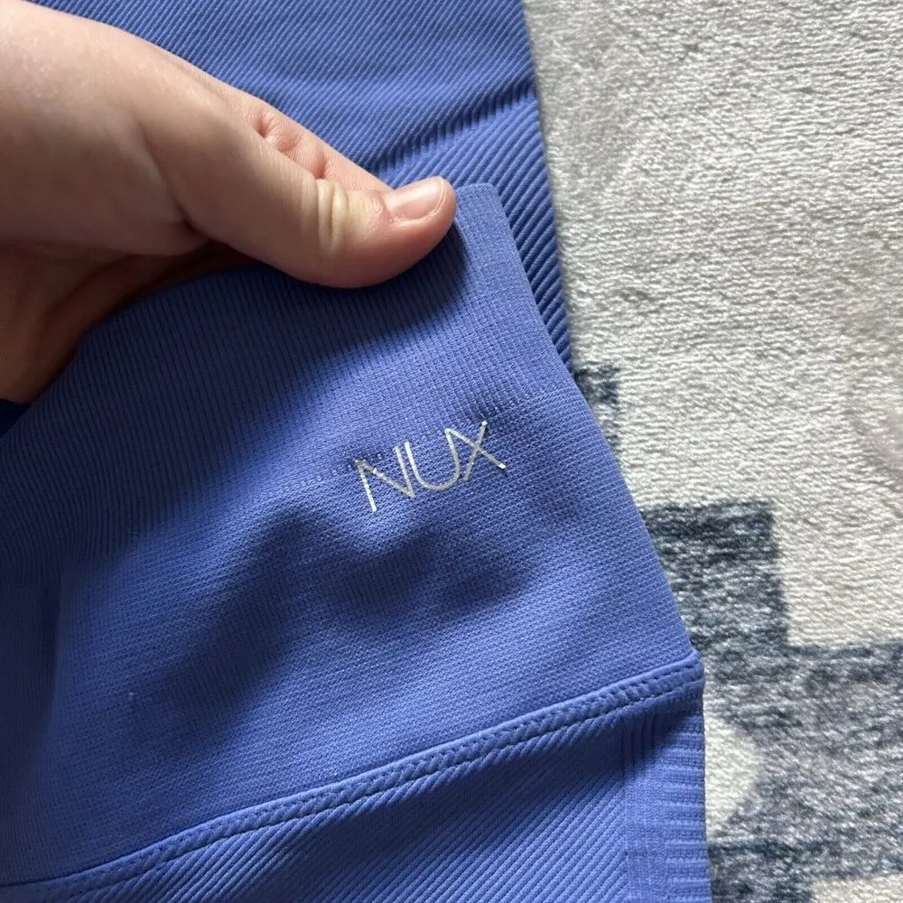 NWT NUX Womens Active Shapeshifter Blue Leggings Size Small S Yoga Gym - Image 3