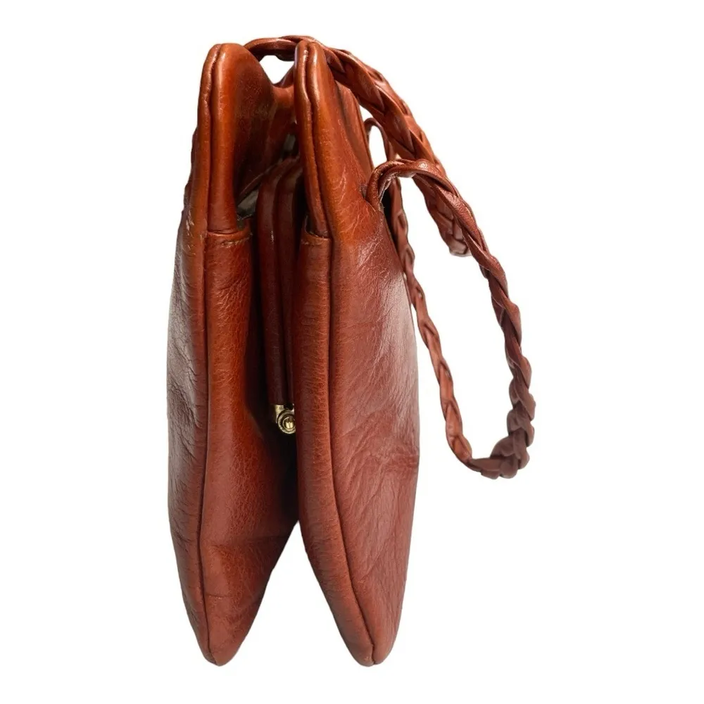 Vintage Jane Shilton Brown Leather Handbag, England, 1970's - Image 4