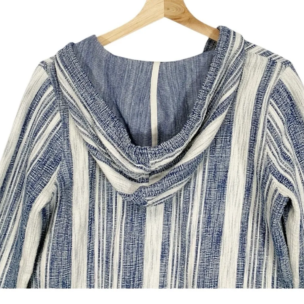 Faherty Islet Poncho Hoodie Sweatshirt Size Small - Image 6