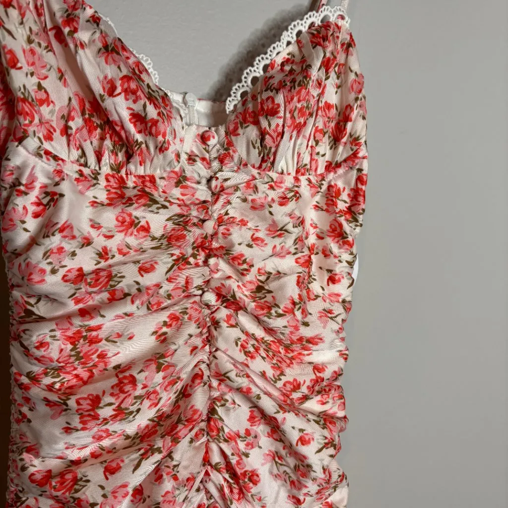 NWT Princess Polly Cael Pink Floral Mini Dress - Image 3