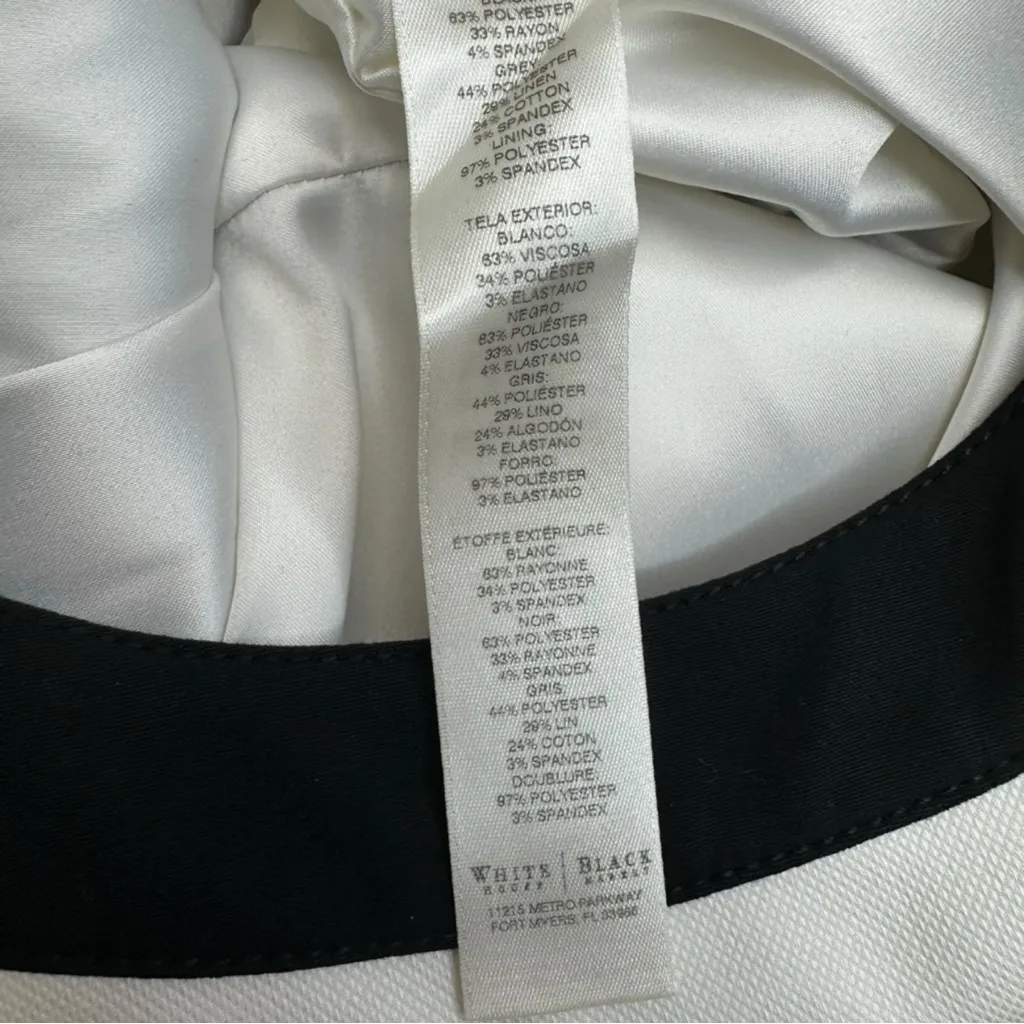 White House Black Market Color Block Sheath Dress Size 2 - Image 6