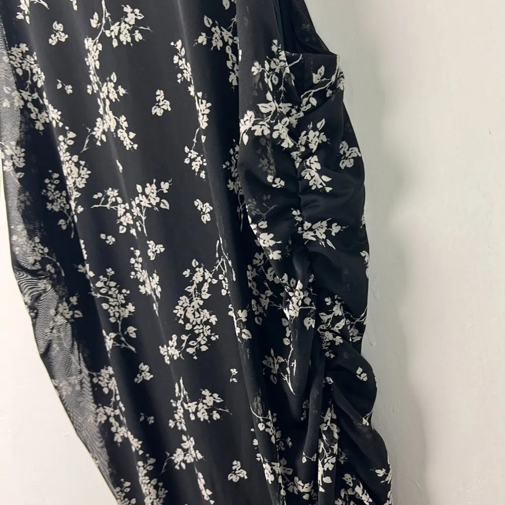 NWT Stitch Fix 41 Hawthorn Sophia Sleeveless Midi Dress Black Floral Size 2X - Image 5