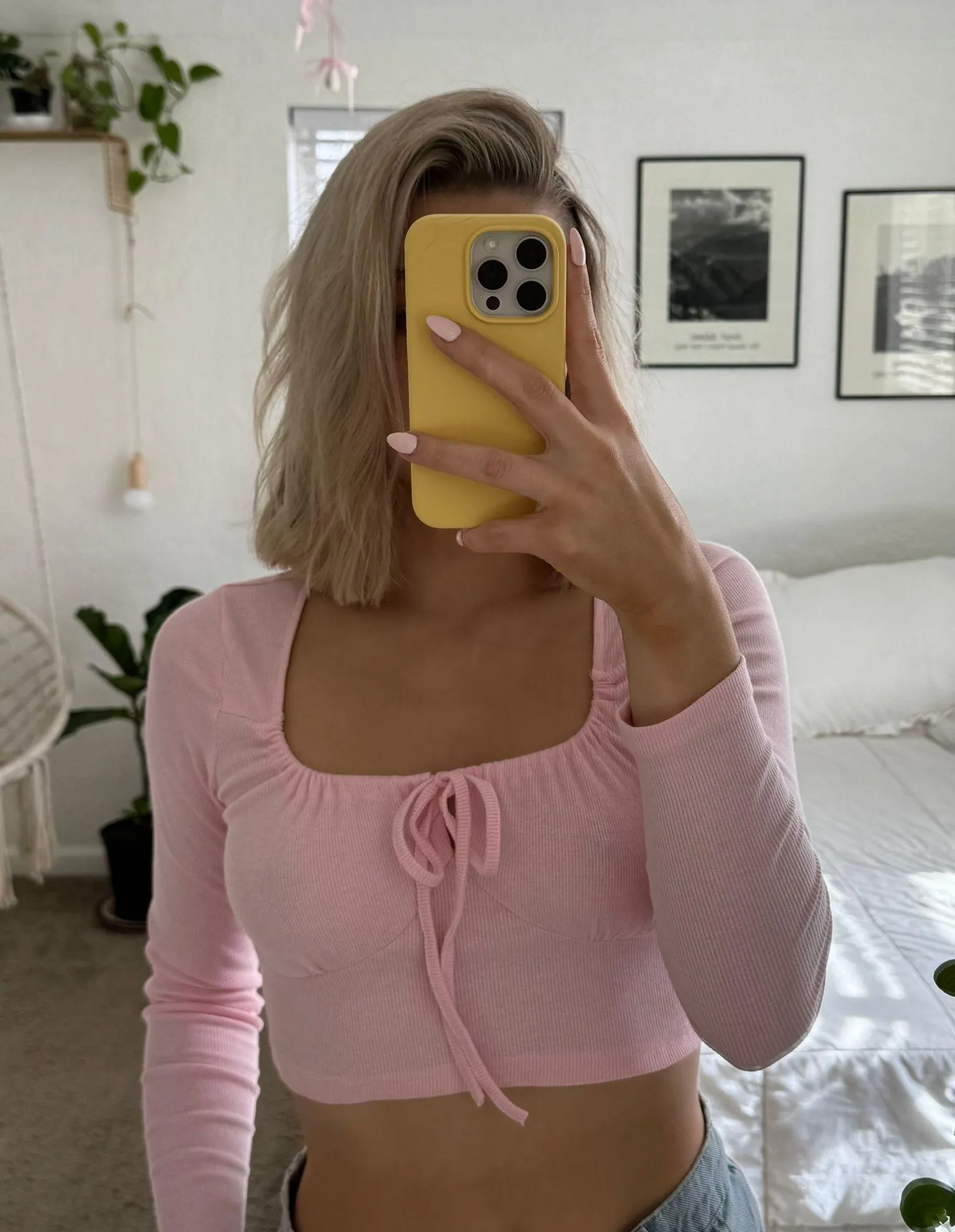 Pink long sleeve top  - Image 5