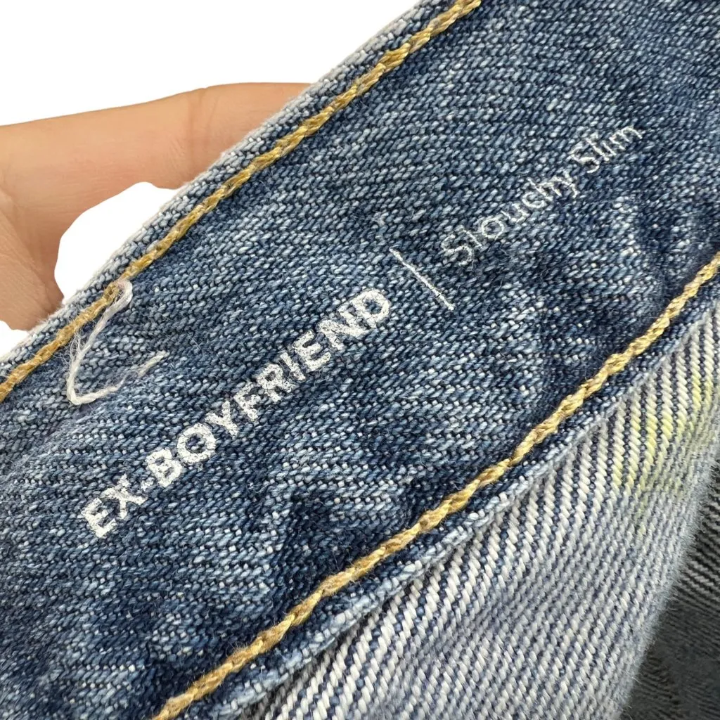AG Jeans Ex-Boyfriend Slouchy Slim Distressed Jeans Size 26 - Image 9