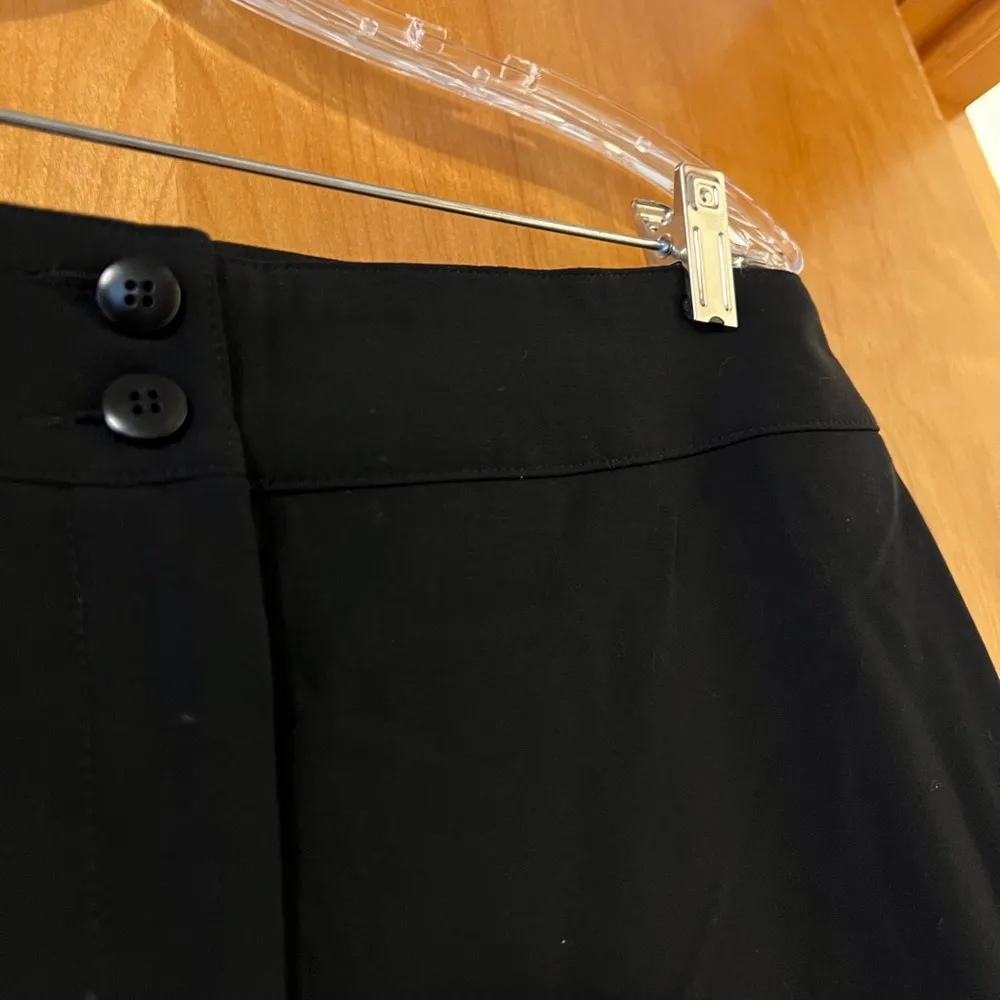 Armani Collezioni Womens Black Virgin Wool Trouser Pants NWT Size 8 MSRP $575 - Image 3
