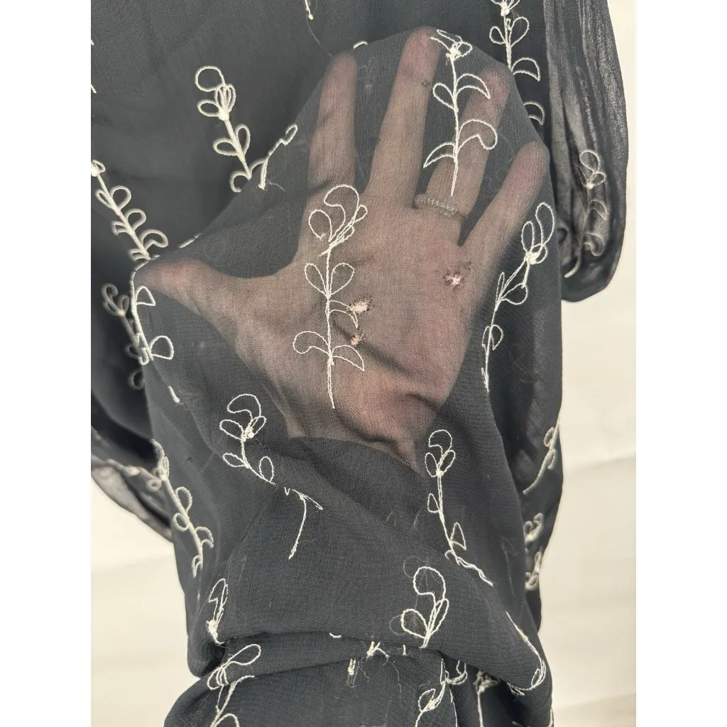 VTG‎ David Dart Midi Dress Women XS Black Whimsygoth Dark Romance Vampire Witchy - Image 6