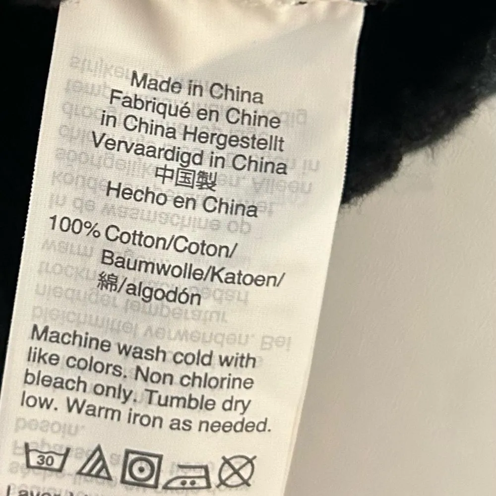 J Crew Point Sur Black Cotton Pointelle Knit Drop Shoulder Sweater Size XS - Image 5