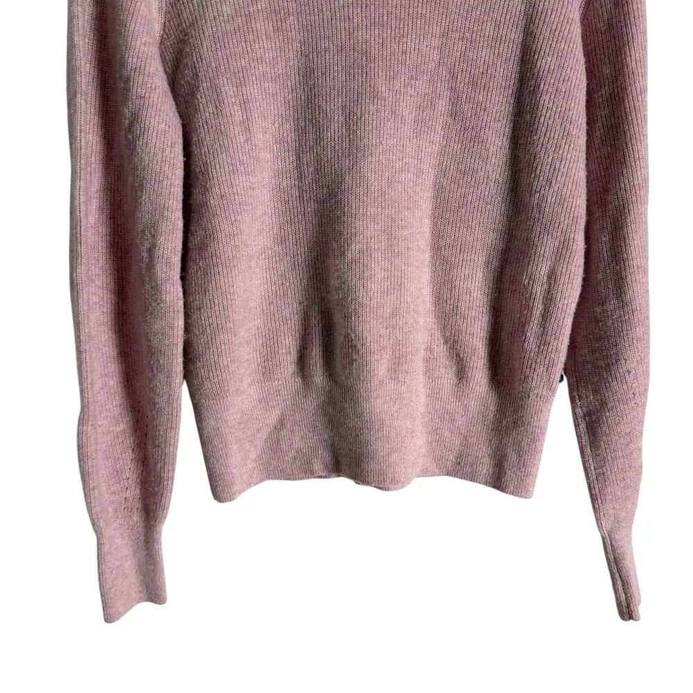 Scotch & Soda Pink Long Sleeve Turtleneck Wool Blend Pullover Sweater Size M - Image 10