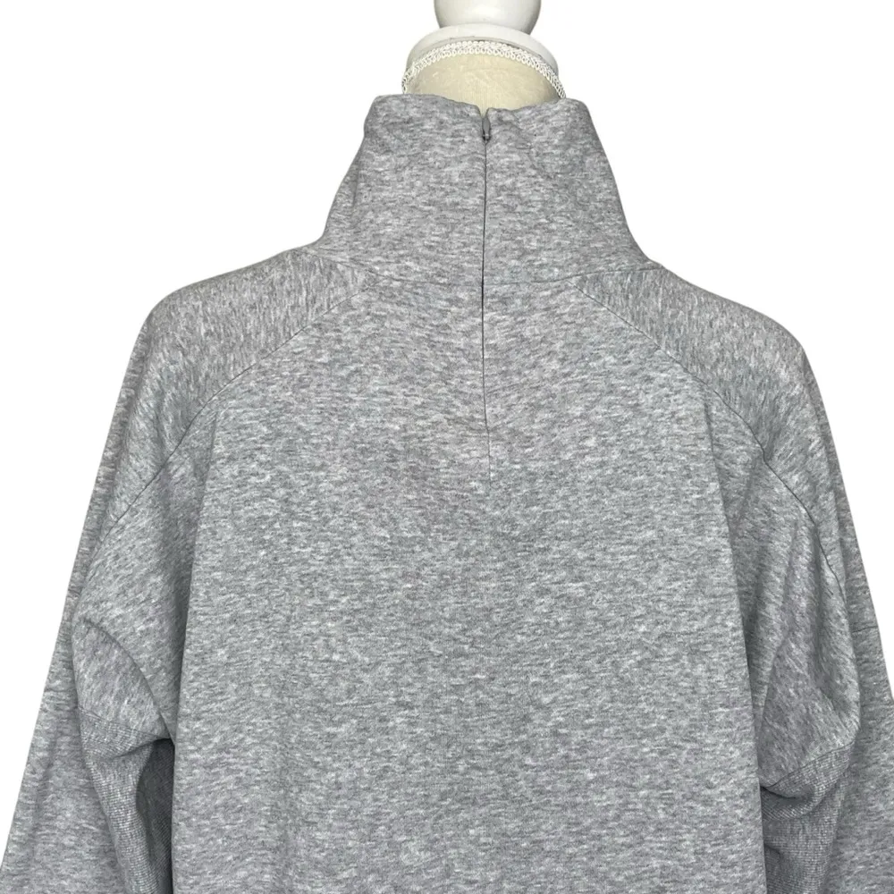 Adidas Essentials Sweatshirt Comfort Funnel Neck Women’s Size S Grey Athlesuire - Image 7