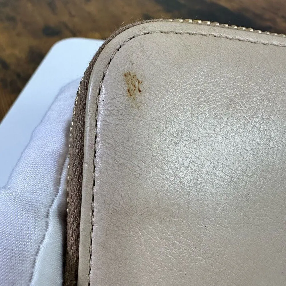 Prada Ribbon Beige Long Zippy‎ Wallet Full Zip Leather - Image 11