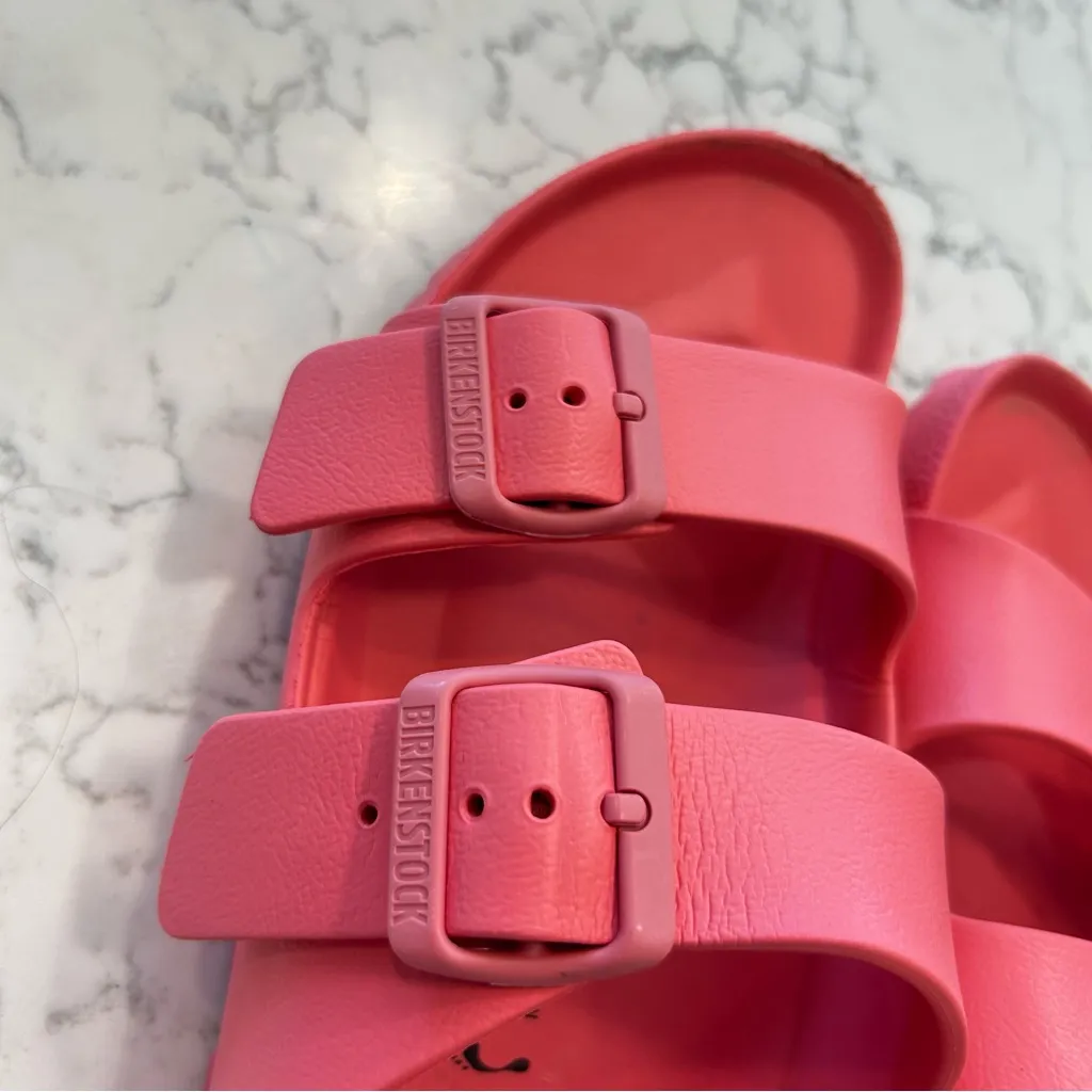 Birkenstock Pink Arizona Slip On Lightweight Sandals Size Woman’s 8 - Image 7