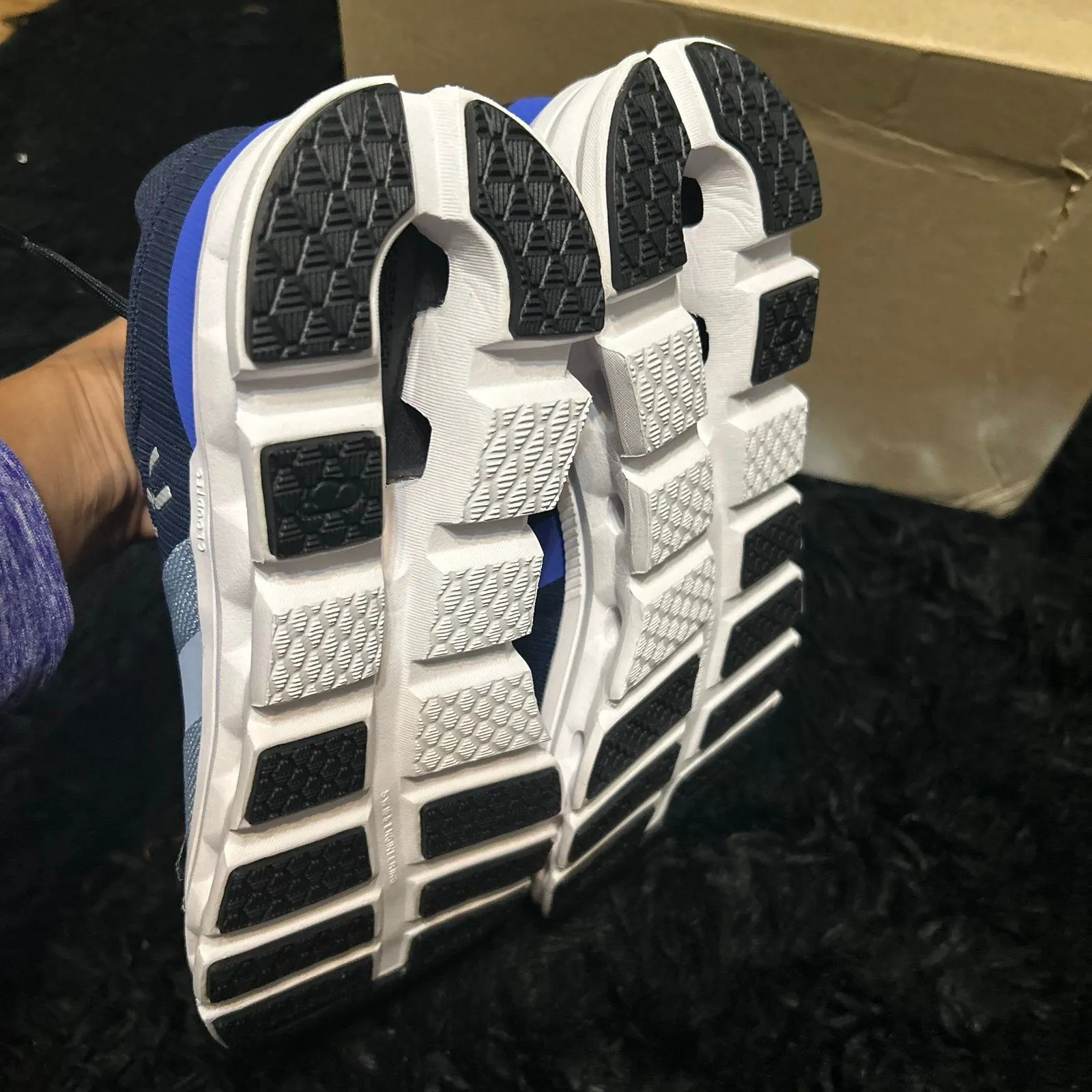 On Cloudrunner blue running athletic training lace up shoes sneakers sz 7.5 new - Image 3