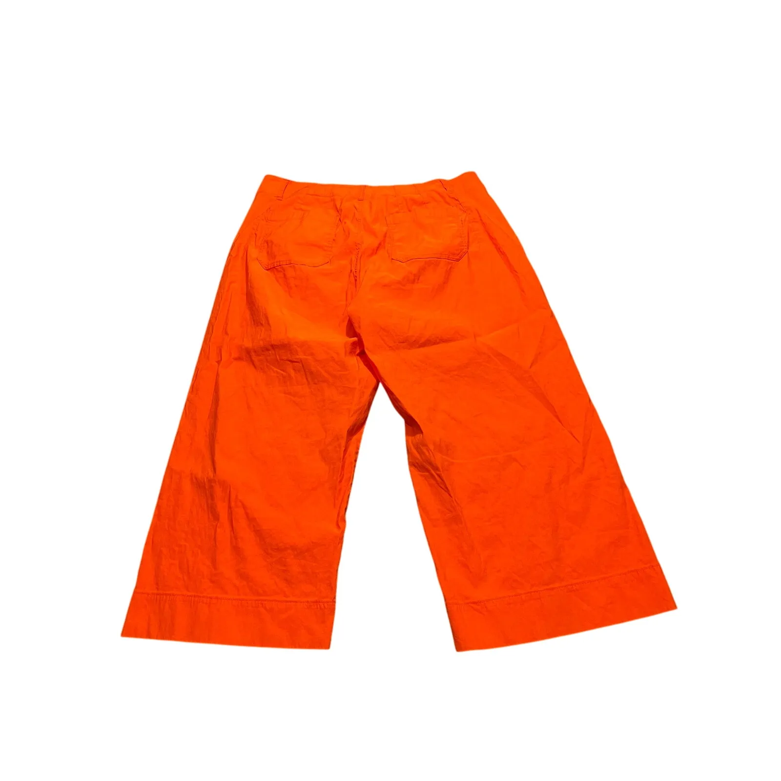 Maeve Pants Women's 20W Orange The‎ Colette High Rise Wide Leg Linen Anthro - Image 5