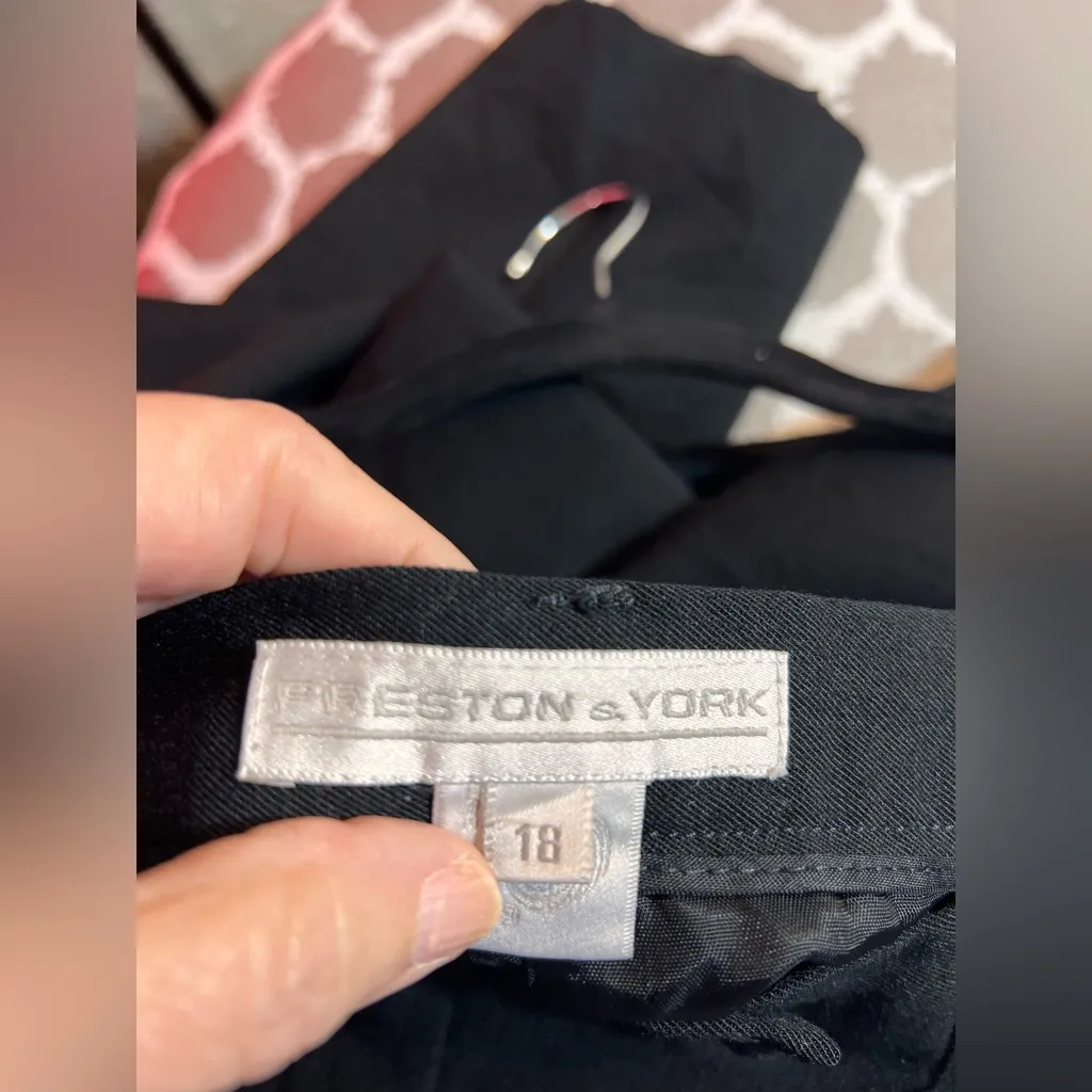 Classic Black 100% Wool Plus Size Trousers 18 Preston and York classic work wear - Image 5