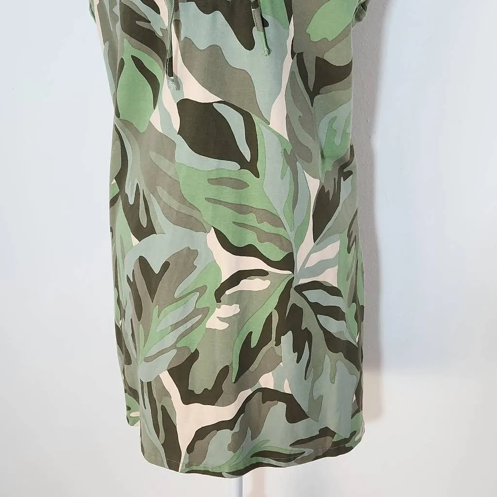 Sanctuary Green Camo Mini Dress NWT Size XS Casual Green Camouflage Print Dress - Image 5
