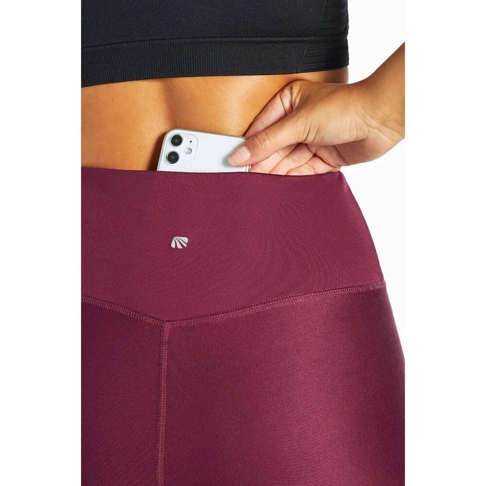 💕MARIKA💕 Marley Metallic Sports Bra + Leggings Grape Wine/ Copper Medium M NWT - Image 8