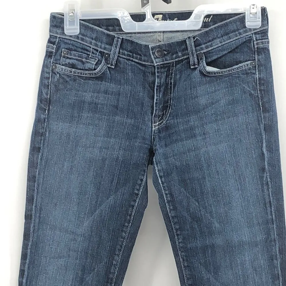7  for all mankind boot cut jean dark wash Y2K Low rise closet staple sz 29 - Image 2