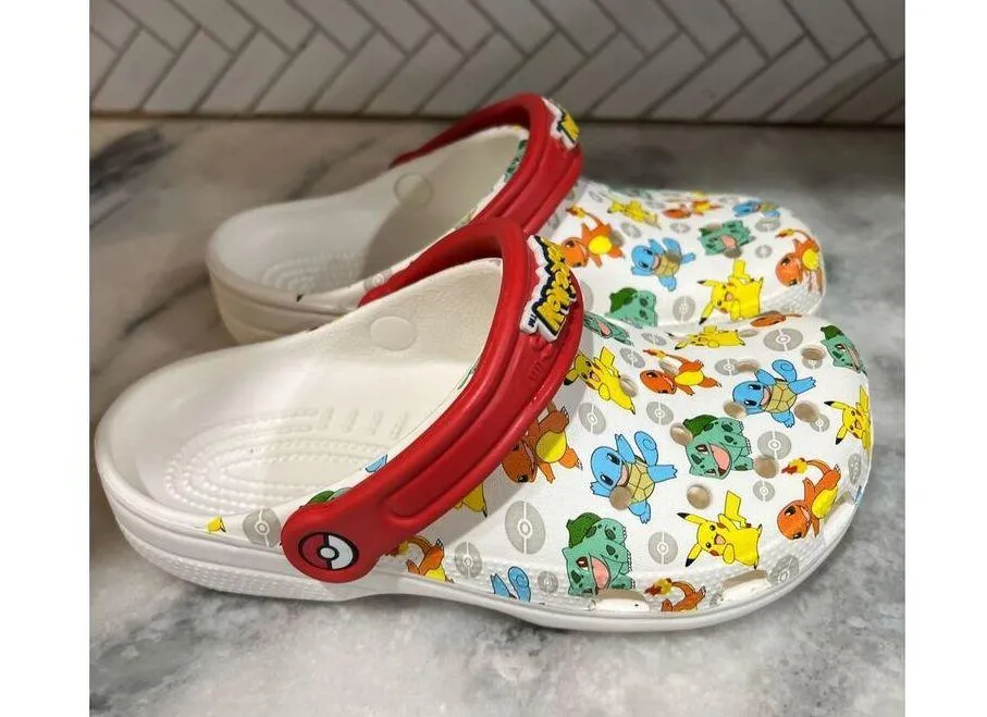 Crocs x Pokemon 2 Classic Clog Pikachu Squirtle Charmander J4 W6 M4 - Image 8