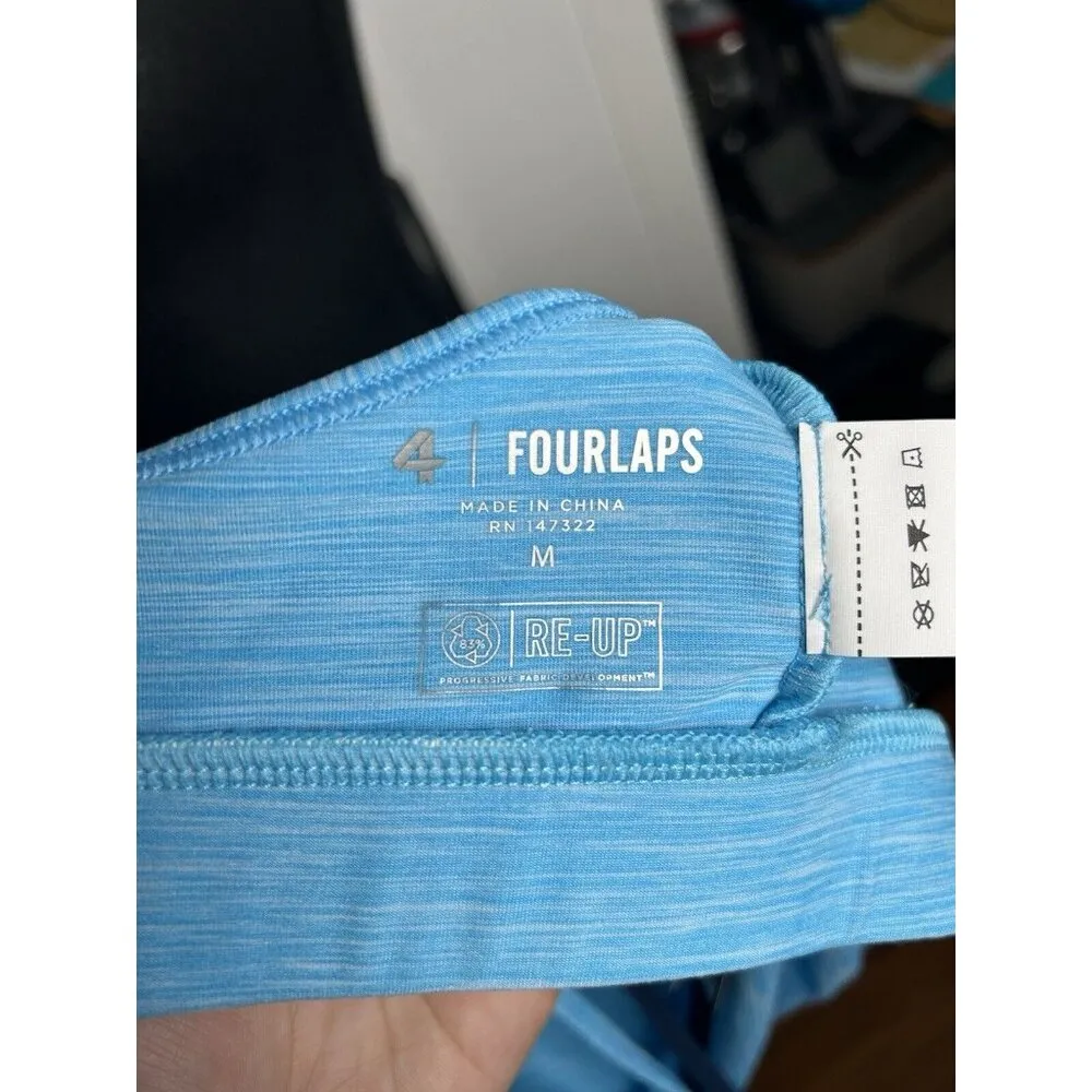 Four Laps FourLaps Vitality Sports Bra Womens Medium River Blue Space Dye NWT$54 - Image 7