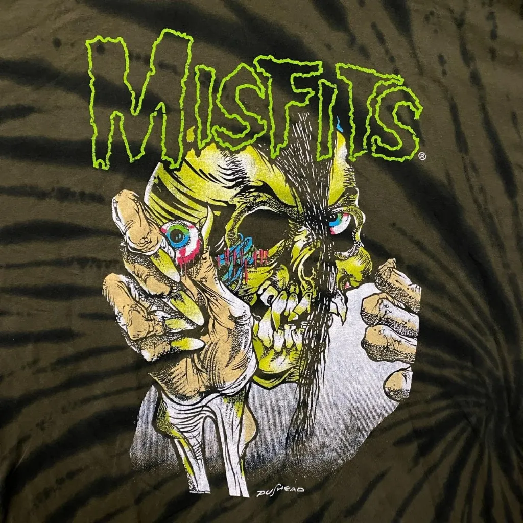 Misfits Mommy Can I Go Out & Kill Oversized Band Tie Dye Extra Large - Image 2
