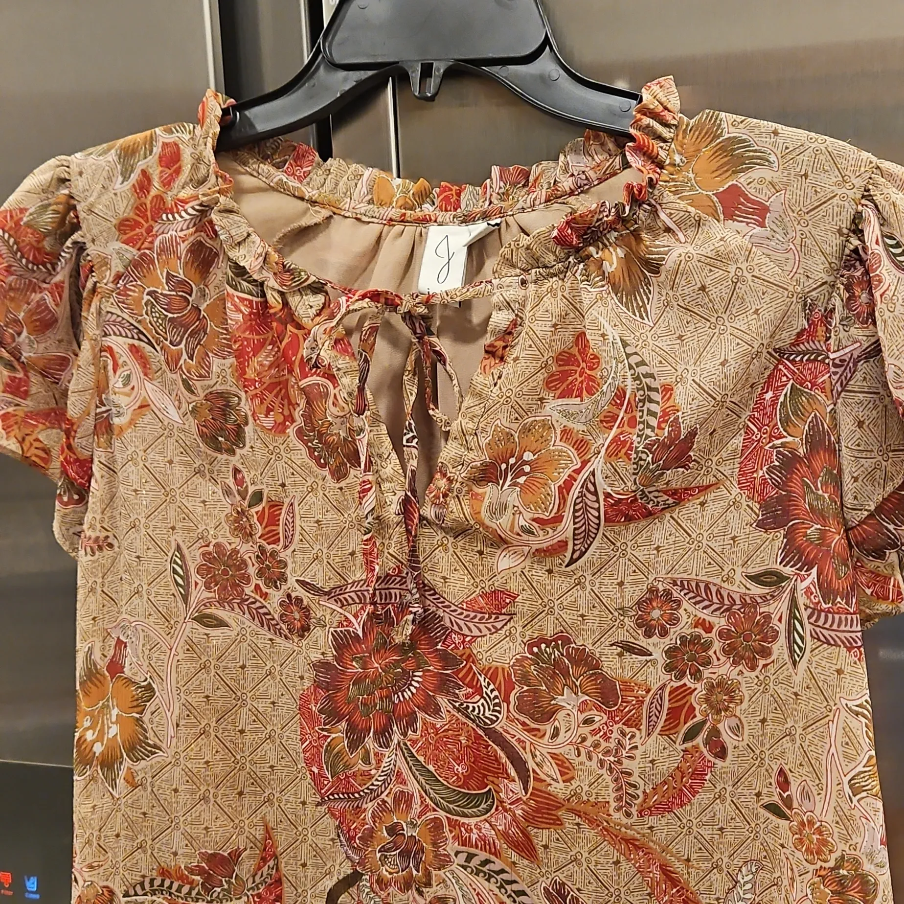 💕JOIE💕 Multicolor Patterned Blouse Medium - Image 3