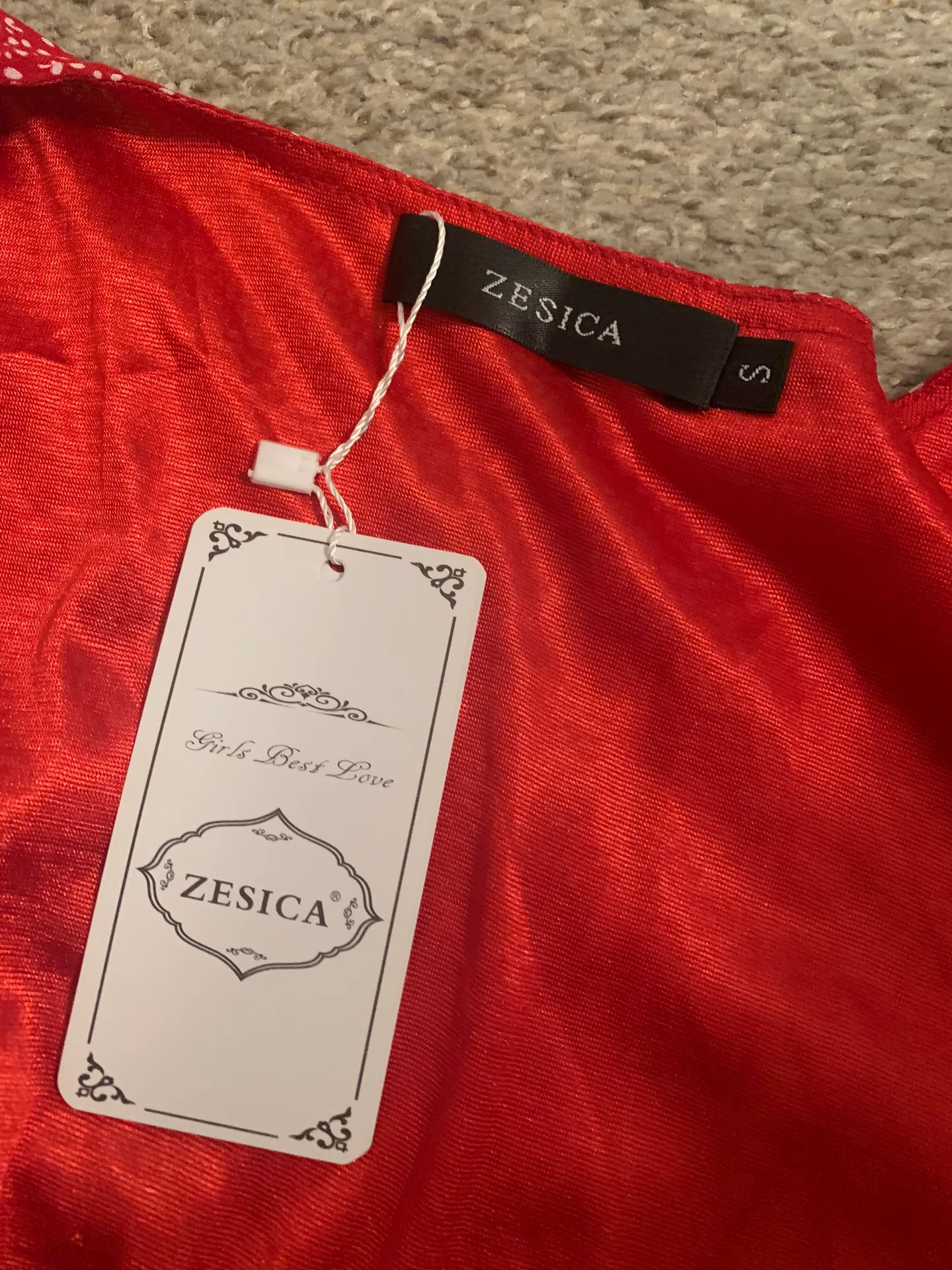 Wrap Dress Red - Image 6