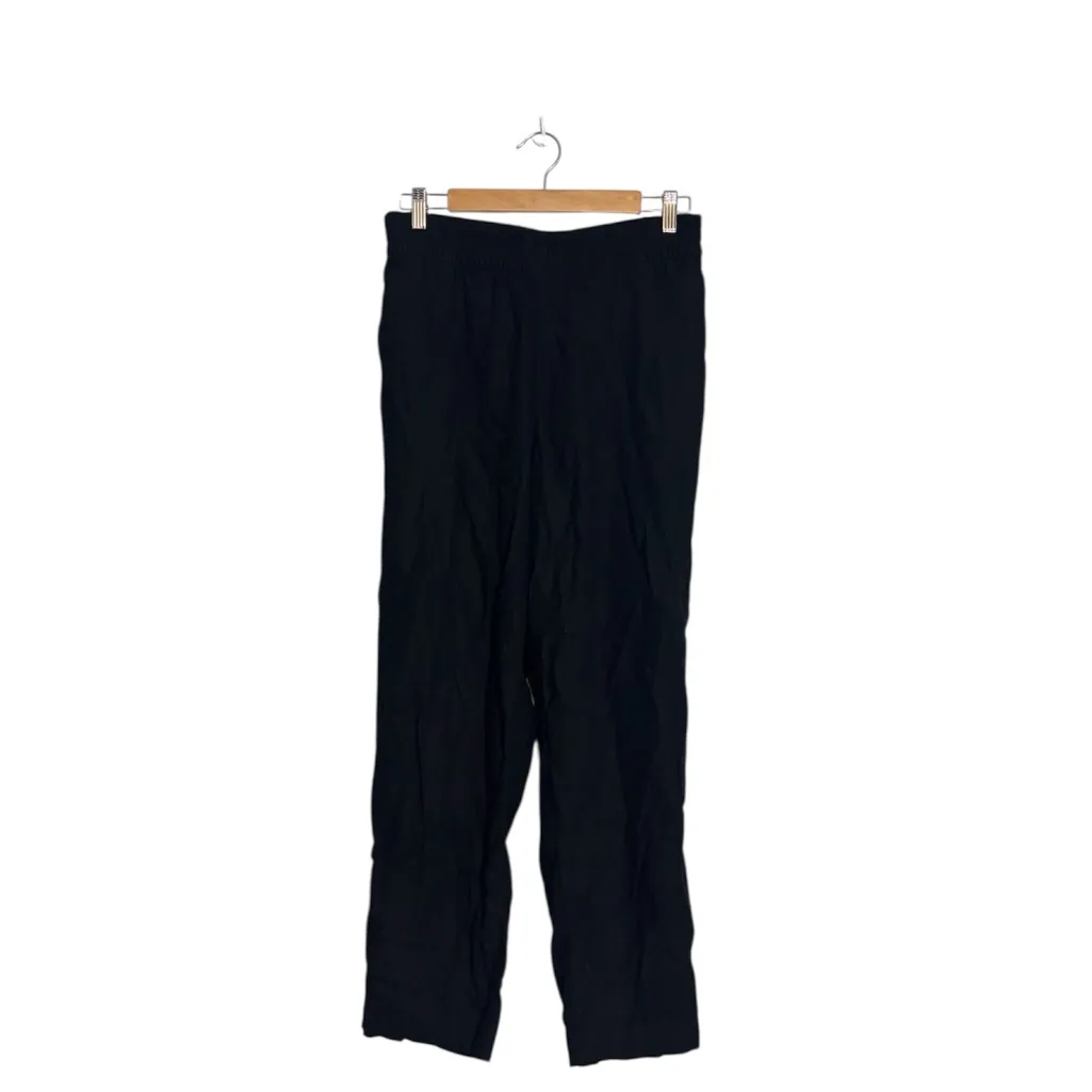 Old Navy Women’s Black High-Waisted Linen-Blend Straight Pants - Image 3