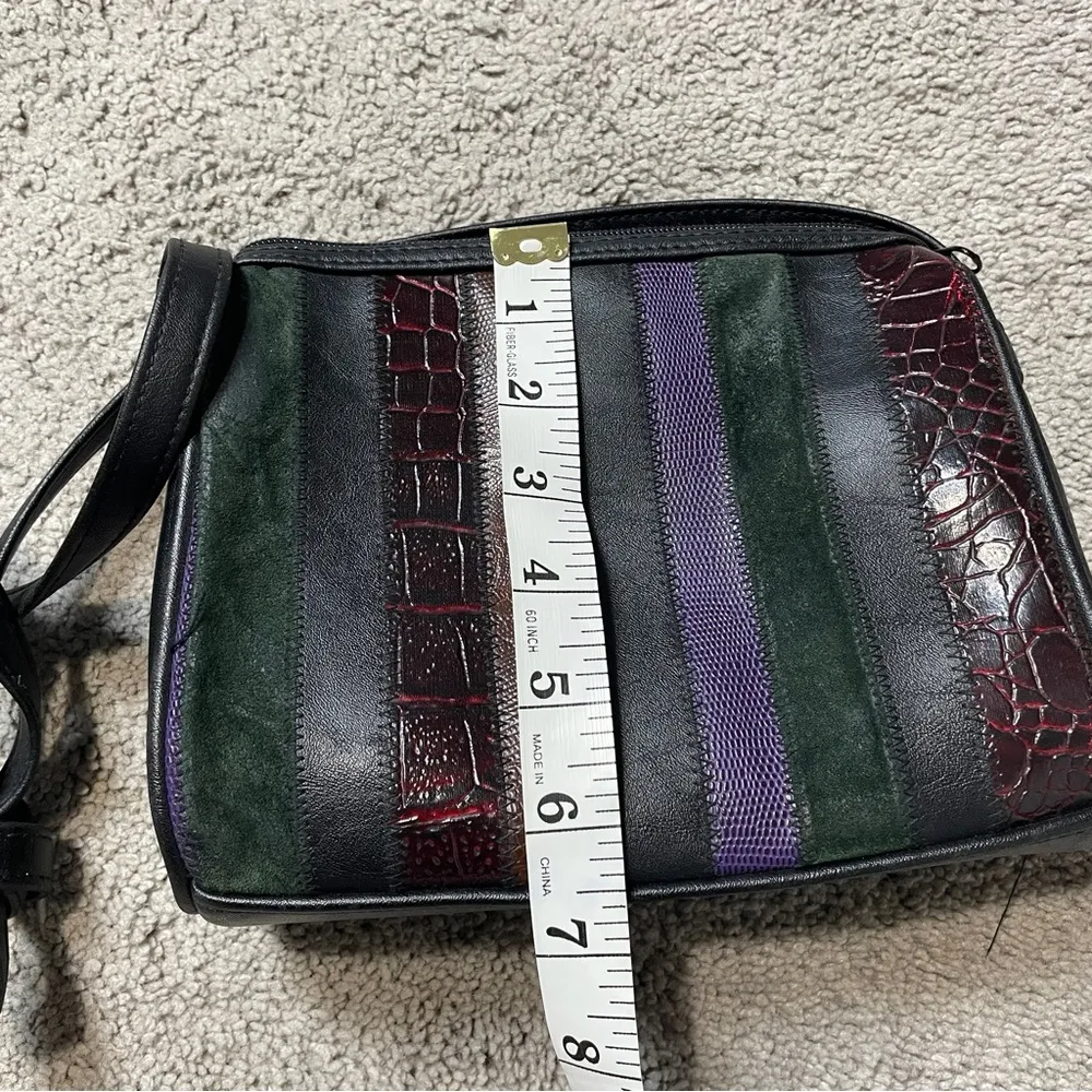 Accessory Works Vintage 80s/90s Patchworks‎ Purse Black - Image 7