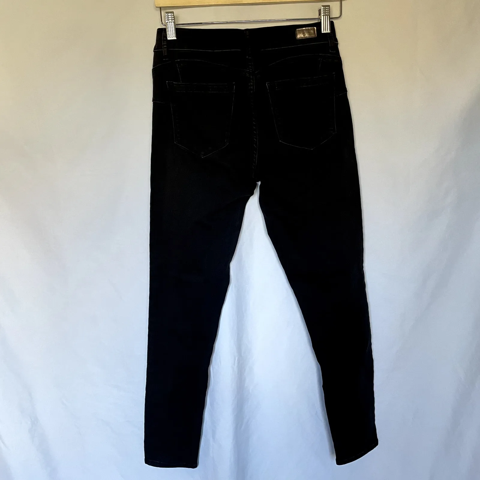 Juicy Couture LA black jeans women's size 8 cotton pants skinny leg design - Image 6