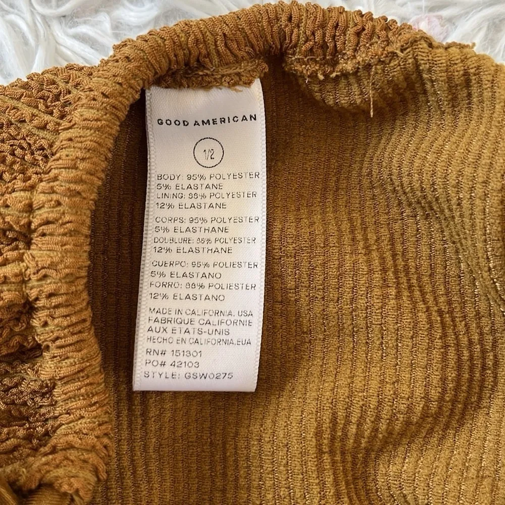 NEW GOOD AMERICAN ALWAYS FITS TINY TIES BOTTOM BRONZE BROWN001 SIZE S/M - Image 5